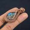Copper Neon Apatite Pendant Gemstone Jewelry,  999 Copper Wire Wrapped Handmade Pendant, Latest Design Jewelry