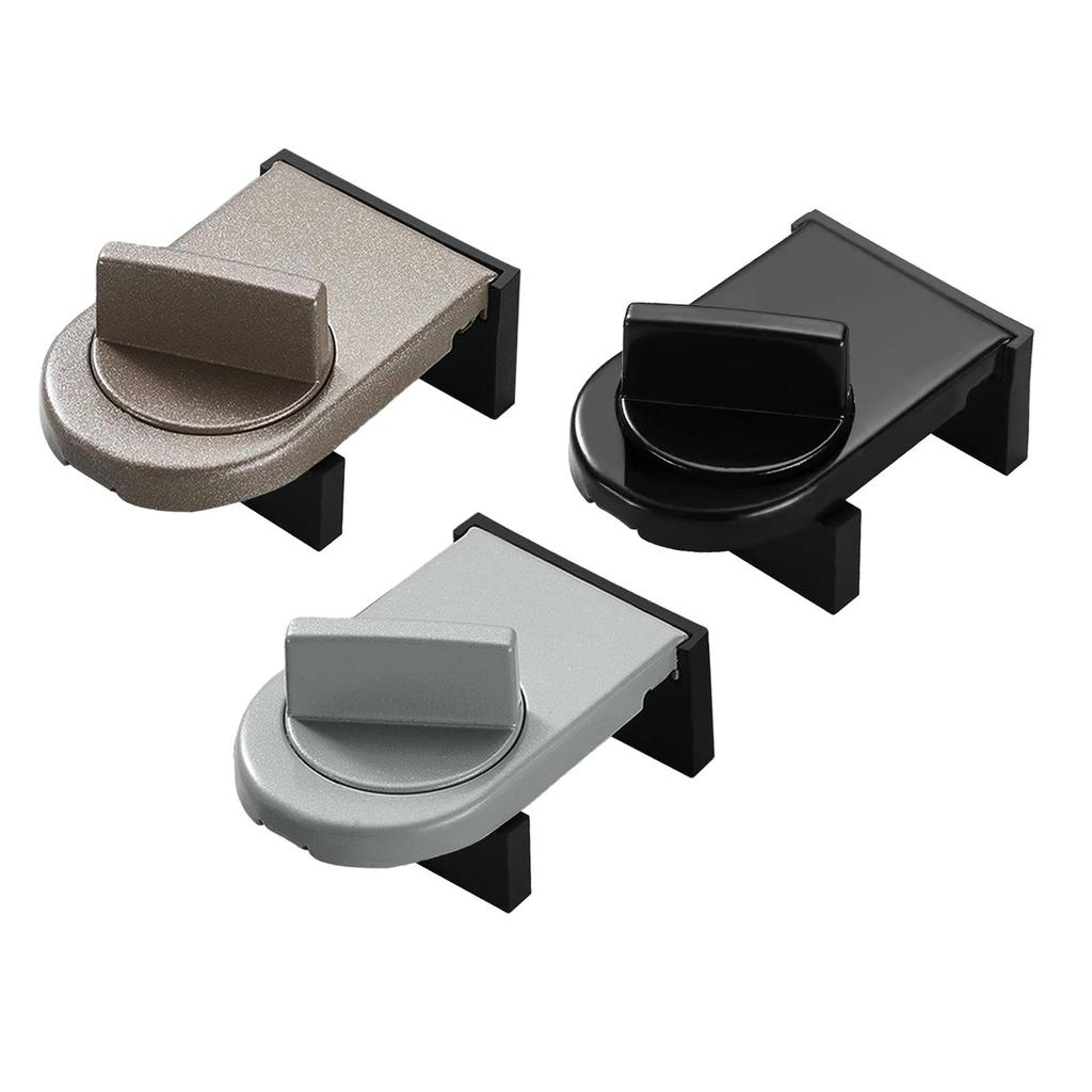 Sliding Door Lock Limiter Iron Rubber Window Lock Holder Child Protection Hardware for Plastic Windows