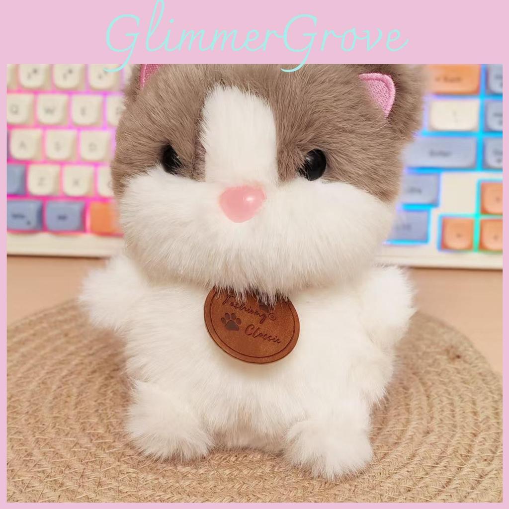 Cute Bunny Cat Panda Sheep Animal Short Plush Keychain Toy Material Decor Home