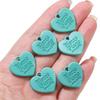 10 etichette acriliche con ciondolo a forma di cuore d'amore per la realizzazione di gioielli, orecchini fai da te
