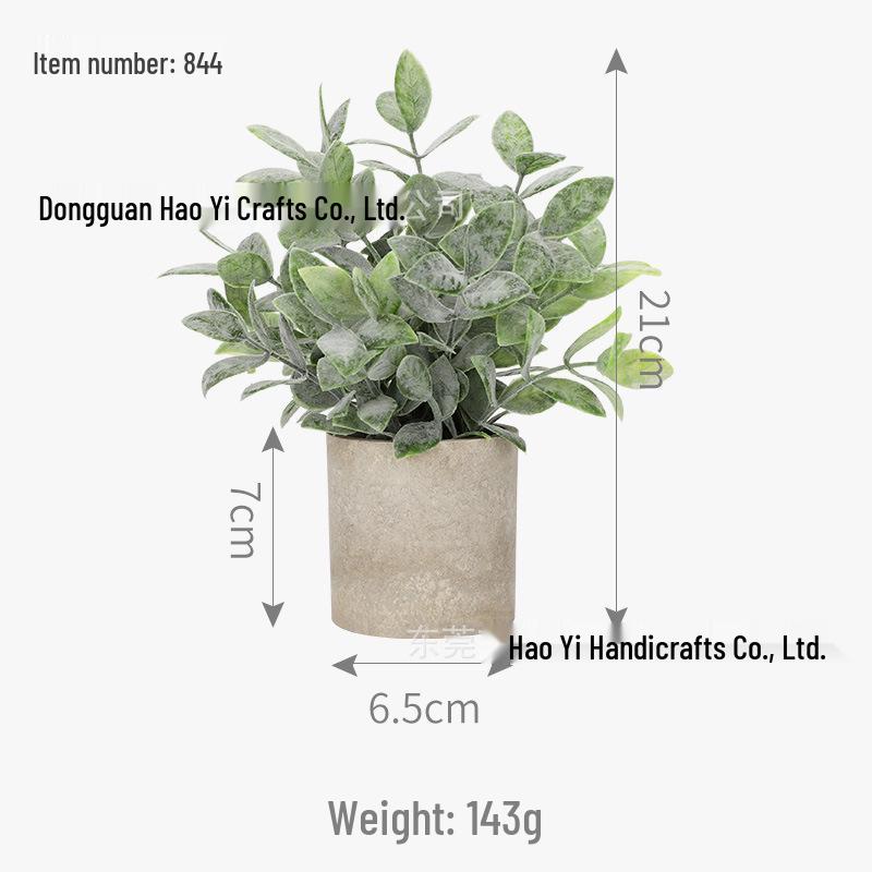 Artificial Bonsai Tree with Pot - Decorative Desktop Ornaments and Simulation Green Grass Ball for Office, Dining, or Cafe Decor.