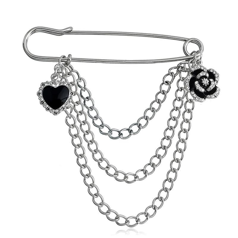 Elegante Perlenketten Quastenbrosche Mode Damen Kleidung Dekor Accessoires Schmucknadel Hosen Taillenverstellstifte Taschenanhänger Geschenke