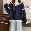 Inotenka Hoodie with Lace Flattering Slimming Loose Plus Long Solid Perfect for and Casual and Winter Women's Zip-Up Trim, Top, Outerwear, Fit, Cute,