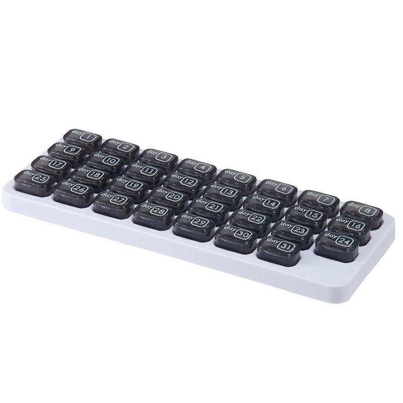 

31 сетка контейнер для таблеток органайзер дорожный контейнер для таблеток коробка для хранения контейнер для таблеток на месяц дозатор таблеток для лекарств серый