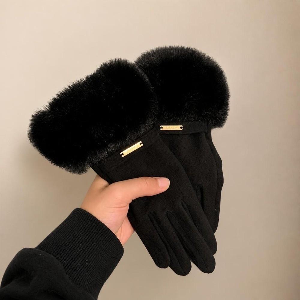Plus Velvet Lining Winter Touch Screen Gloves Windproof Riding Gloves Cycling & Driving