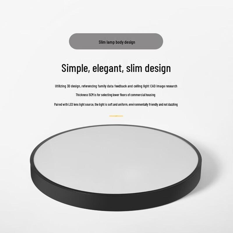 UOSU Acrylic Round Bedroom Ceiling Light