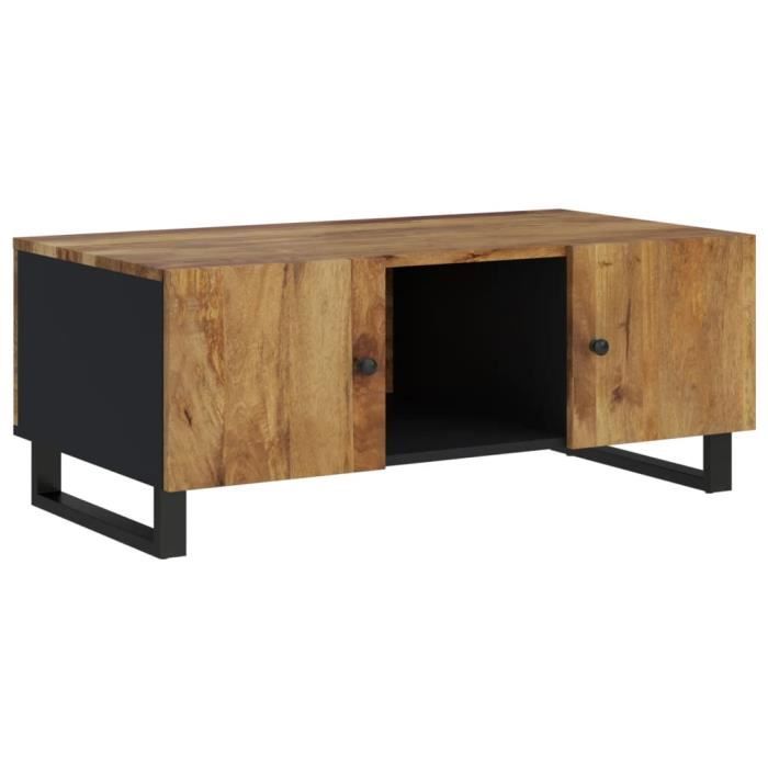 VidaXL Table basse 100x54x40cm bois de manguier solide et d'ingénierie 351953