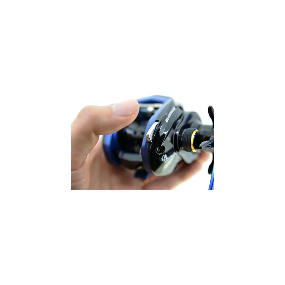 AbuGarcia Bluemax 3-L Left Hand Power Handle Fishing Reel Baitcasting Reel