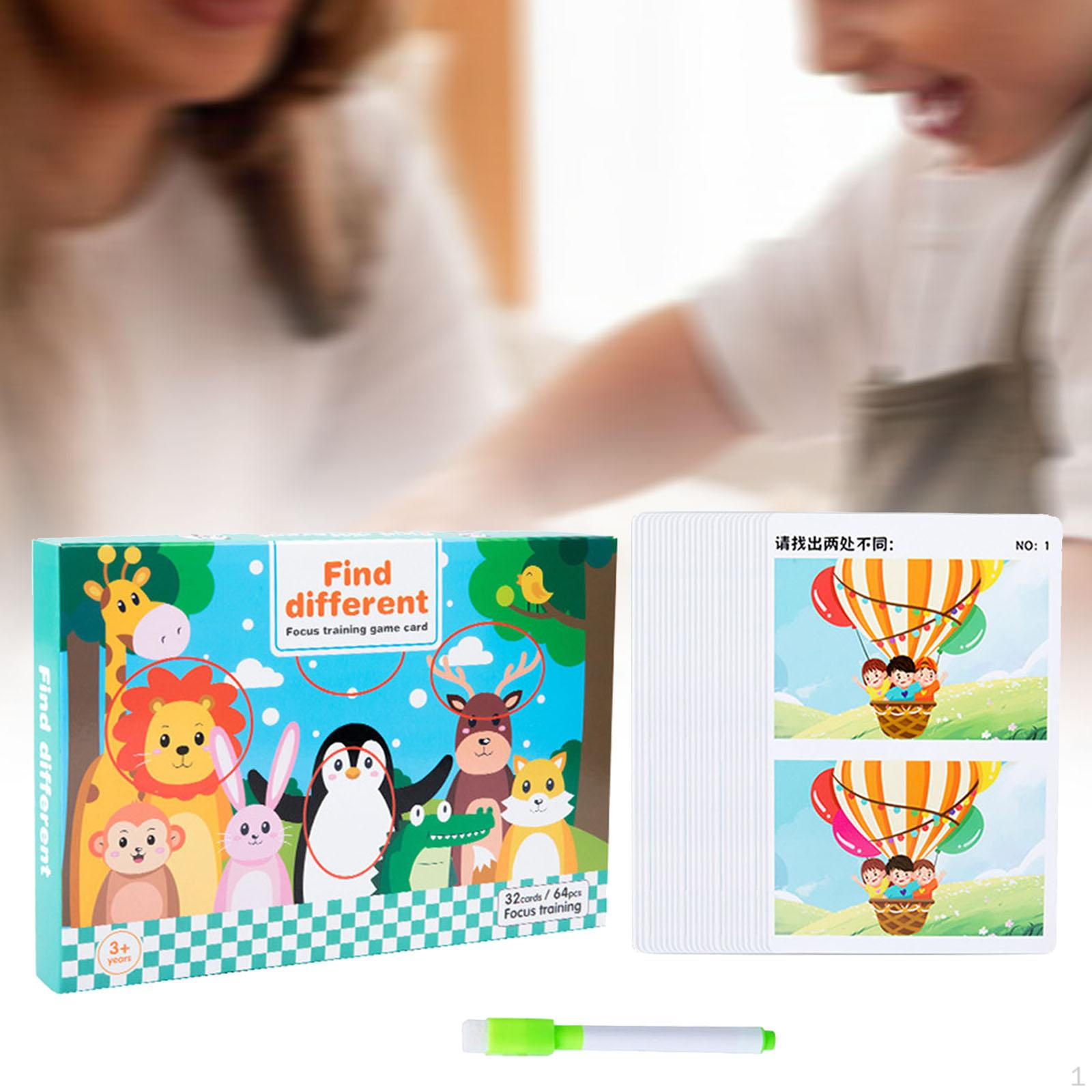 

Игра «Найди отличия», тренировка концентрации, игрушка для путешествий, развитие мелкой моторики, логическое мышление Style B