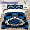 Club Brugge K V Pattern Bedding Uilt Set Uilt Cover Pillowcase Home Decoration Birthday Gift (1 * Duvet Cover + 2 * Pillowcase  Without Core)