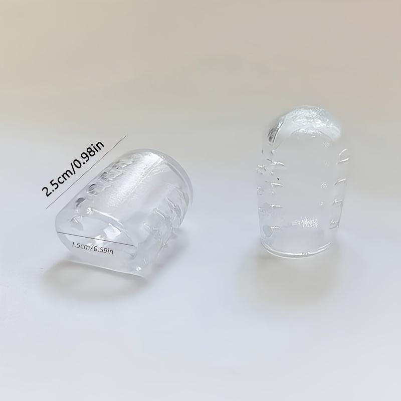 20 Peças Protetores de Dedo de Silicone Transparentes Respiráveis Previnem Bolhas, Calos e Calosidades, Confortáveis Com Alta Elasticidade