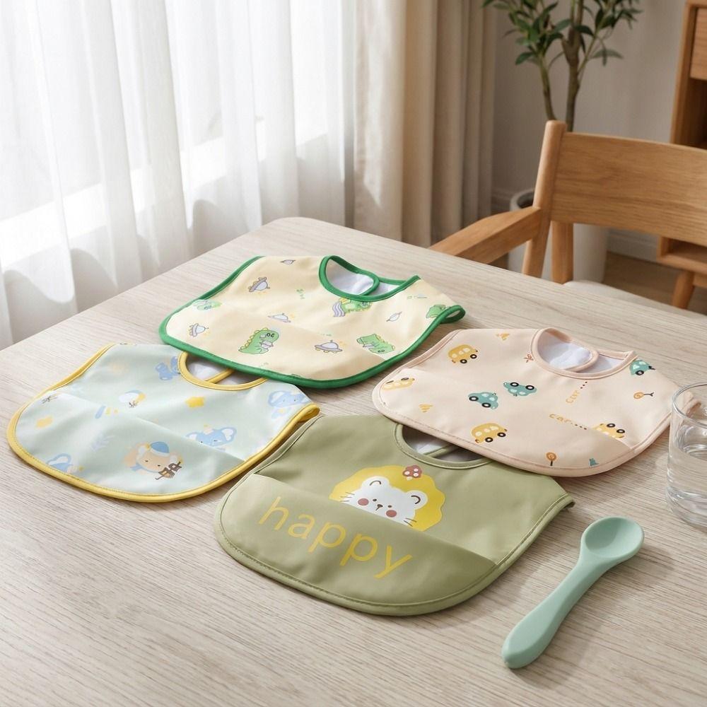 Adjustable Toddlers Feeding Apron Waterproof Baby Apron Practical Baby Feeding Bib  Mealtime
