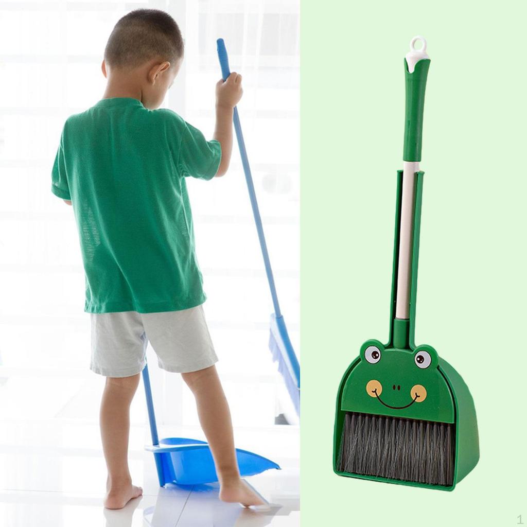 Barnstädningskvast Sopskyffel Set, Barn Rolig Hushållslek Set Leksaker