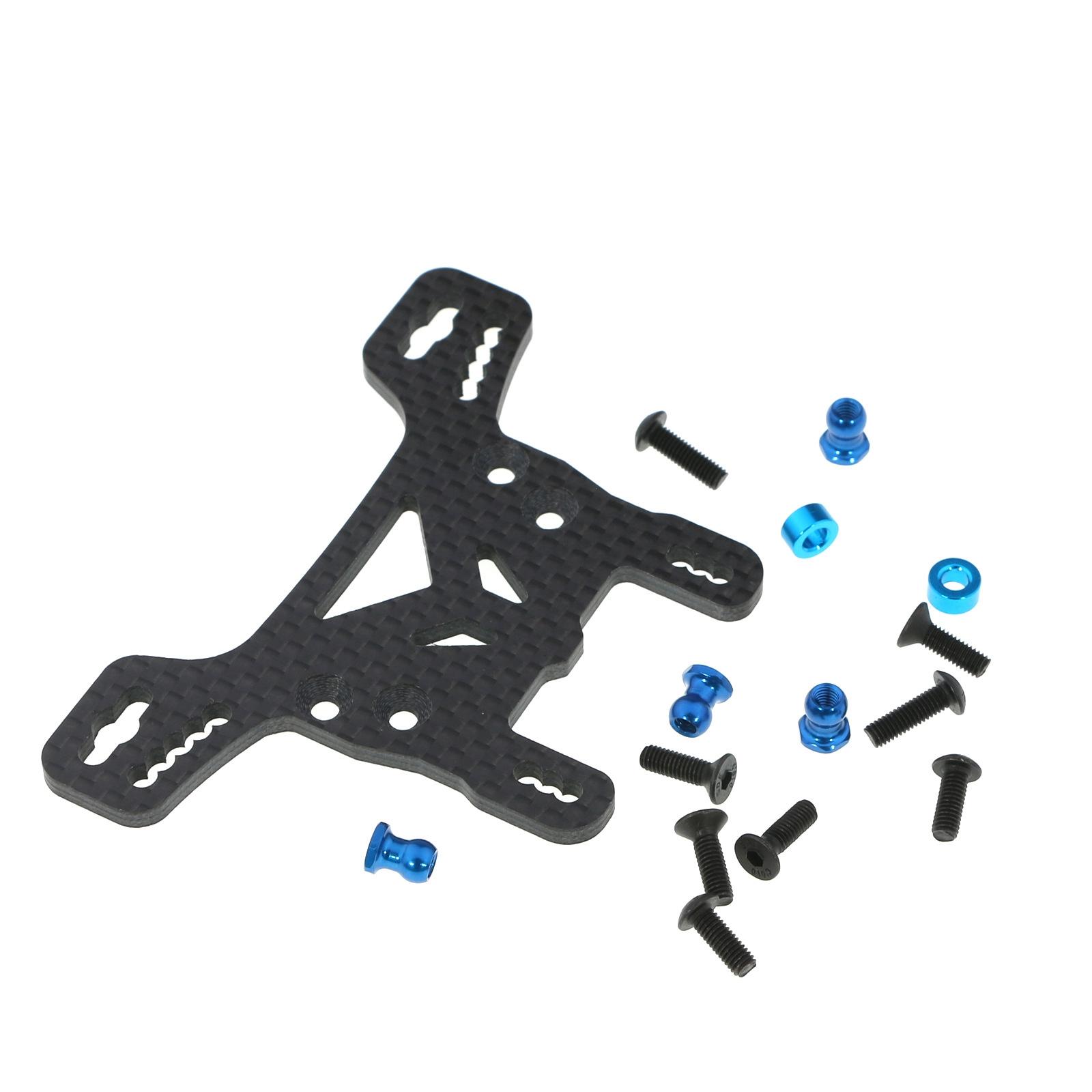 

Carbon Front Suspension Bracket Rack OP Upgrade Replacement for XV02 58707 1Celsius10 Remote Control Car Parts