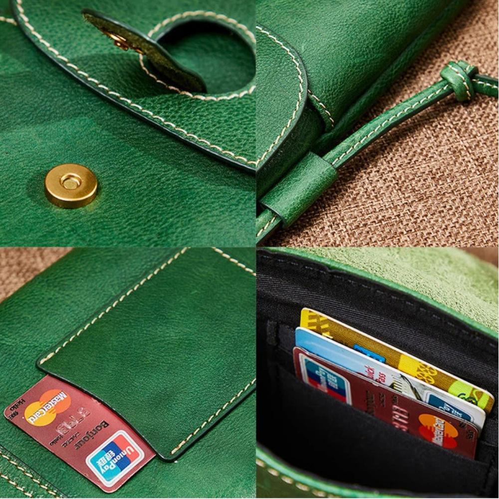 Fashion Cow Leather Cross body Bags For Woman Retro Casual Luxury Design Phone Purse Custom Initials Lady Business Shoulder Bag