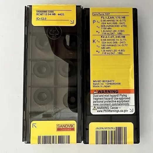 

Original Sandvik / RCMT1204MO 4425 Carbide CNC Blade 10 PCS