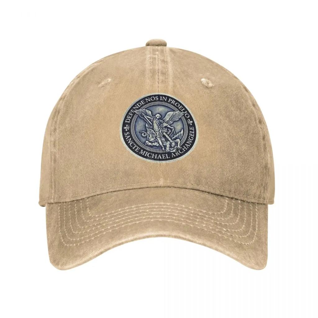 Saint Michael Archangel Orthodox Unisex Baseball Cap Distressed Denim Hats Cap Outdoor Activities Adjustable Headwear
