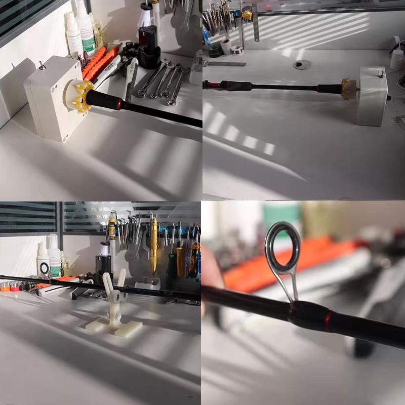 Fishing Rod Winding Epoxy Glue Machine Portable Rod Building Equipment Electric-Drive Machine Diy Fishing Rod Winding Machine