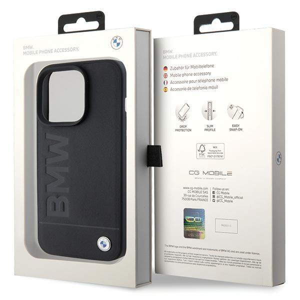 Bmw Bmhmp15Lsllbk Iphone 15 Pro 6.1 Czarny/Black Magsafe Leather Hot Stamp