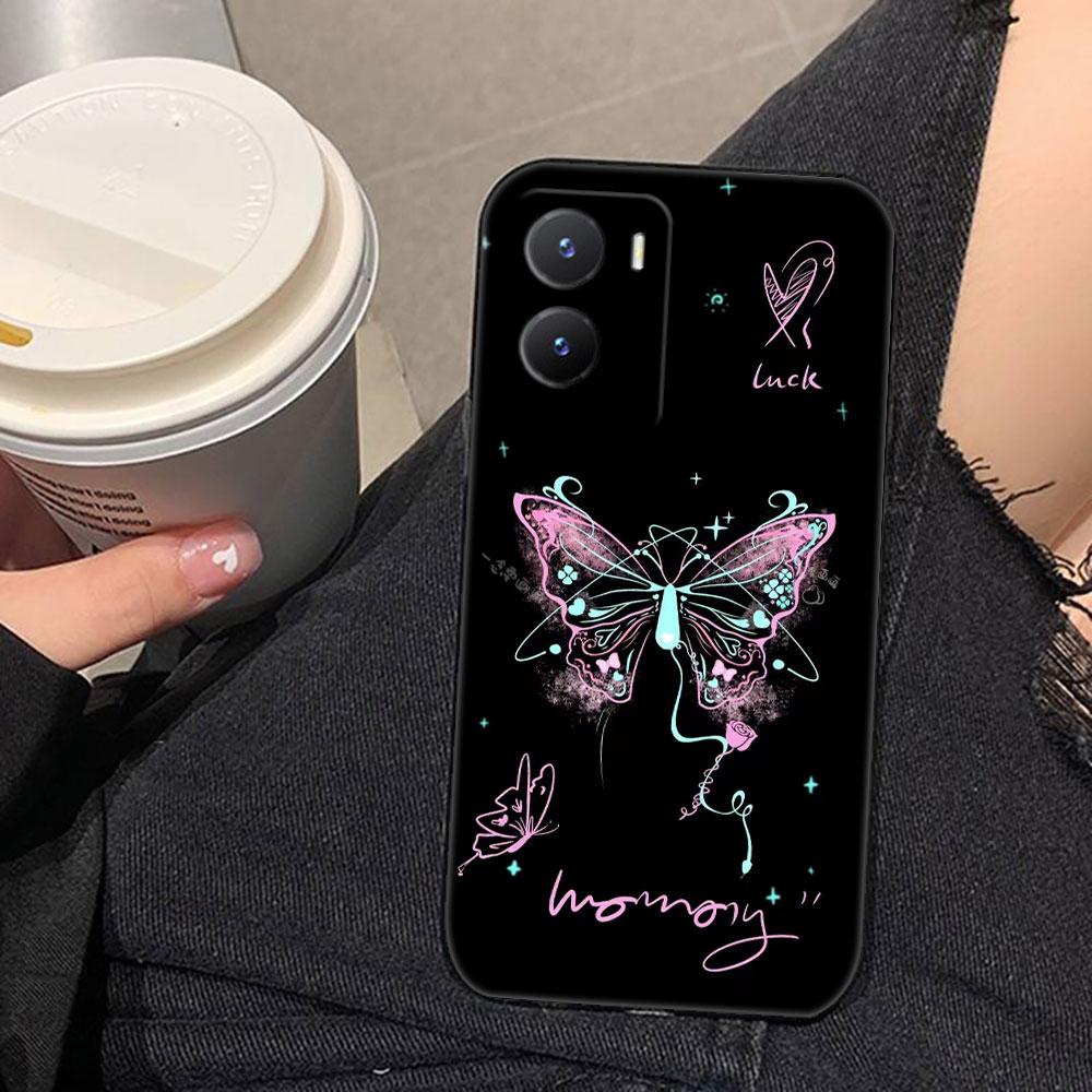 Beautiful Stylish Butterfly Phone Case For VIVO V60 V50 V40 LITE S1 V17 V20 SE V21 V23 V23E V25 V25E V27 V27E V29 V29E V30 Case