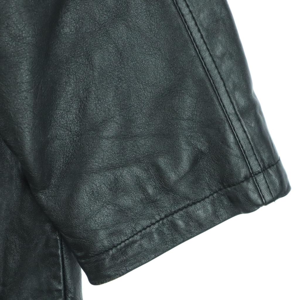 Long sleeve leather jacket M black Sheep leather Men's Used