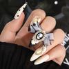 Nail Art Decoration Craft 3D Stereo Self-adhesive Long Lasting Bowknot Nail Art Decoration for Women Daily Life