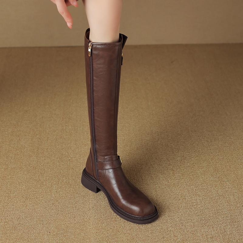 

Модные Новые Сапоги Женские Модные Сапоги Квадратный Носок Лакированная Кожа Боковая Молния Нескользящие Износостойкие Каблук-Блок Без Колена Сапоги Рыцаря 40