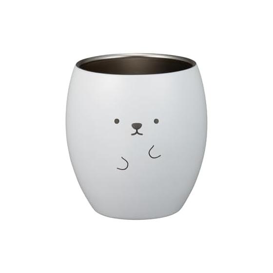 CB Japan Stainless Steel Tumbler Vacuum Insulated Double Layer Structure 280ml [Polar Bear] Animal Stainless Steel Tumbler ANIBALL