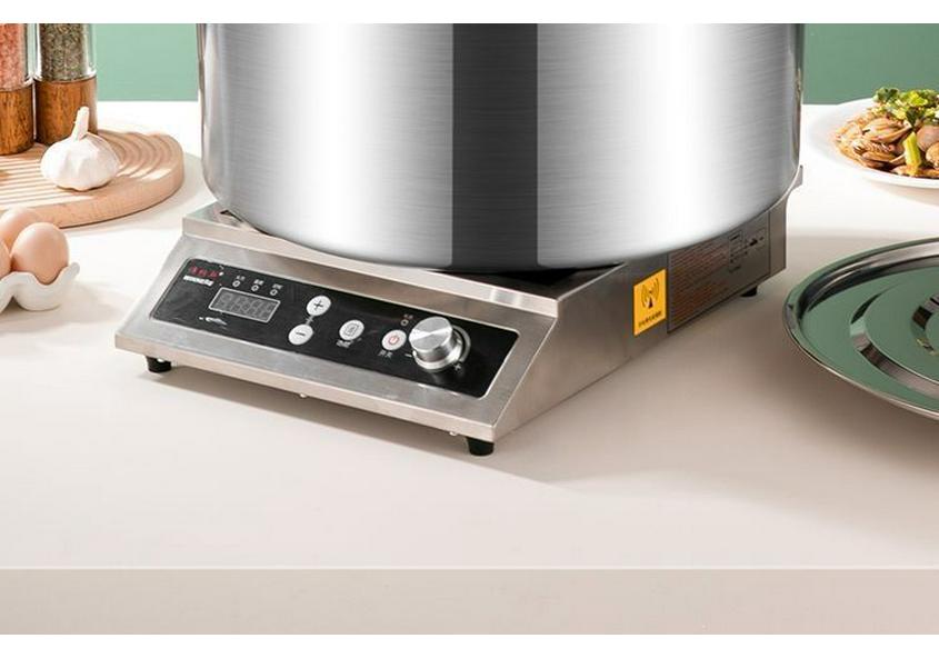Large-Capacity Commercial Gas Noodle Cooker, Thickened Stainless Steel, Scalding Pot, Soup Barrel, Mala Tang Cooking Pot.