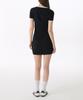 MUSINSA STANDARD WOMAN Women'S Slim Ringer Jersey Mini Dress [Black/White]