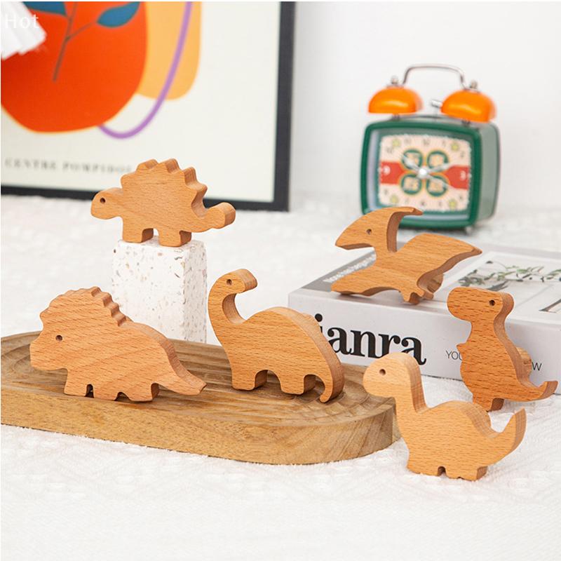 Schranktürgriff Kinderzimmer Kreativ Niedlich Dinosaurier Einzigartig Holz Tier Schubladenknöpfe Schlafzimmer Dekorative Schublade