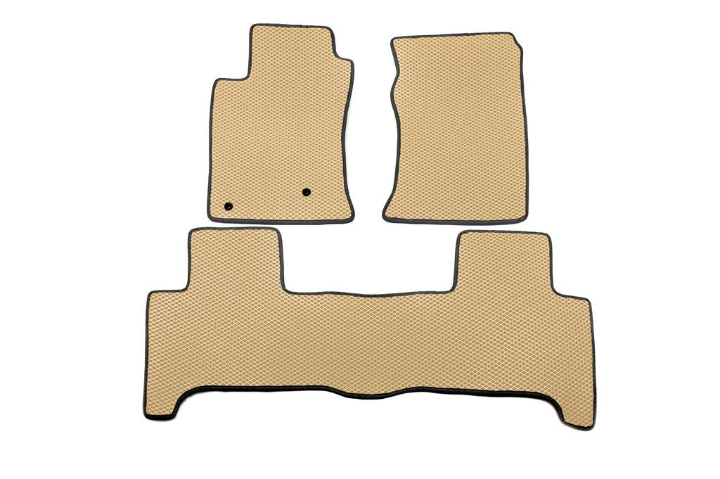EVA Mats (2 Rows, Beige) for Toyota Land Cruiser Prado 120