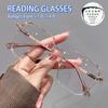 3PCS Large Square Reading Glasses Metal Frame Casual Reading Glasses Computer Readers Male and Female+1.0 To+4.0