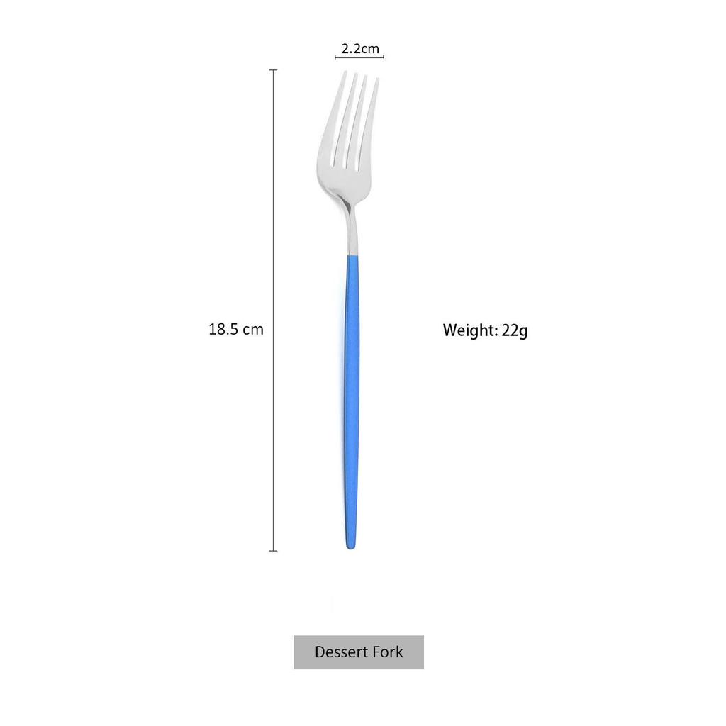 Blue Cutlery Set 18/0 Stainless Steel Gold Dinnerware Set Silverware Flatware Set Dinner Knife Fork Spoon Dropshipping