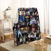 Johnny Hallyday Blanket Blankets On For The Sofa/Bed/Car Portable 3D Blanket For Kid Home Textile Fabric 10.14