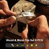 Premium Needle File Set High-Carbon Steel with Non-Slip Ergonomic Handles for Precise Filing On Wood Plastic Model Solid