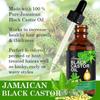 Jamaikanisches schwarzes Rizinusöl, Bio-Rizinusöl, kaltes schwarzes Rizinusöl Bio für Körper, Haare, Haut, Massageöl, Haarpflege 60ml