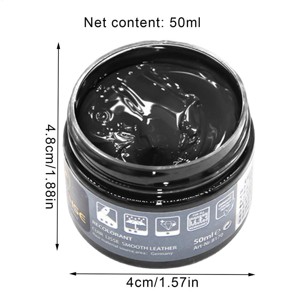 Lederpflegecreme 50ml Lederbalsam mit Naturharz Restaurierungswerkzeug Lederreparaturcreme Autositze Sofa Restaurator