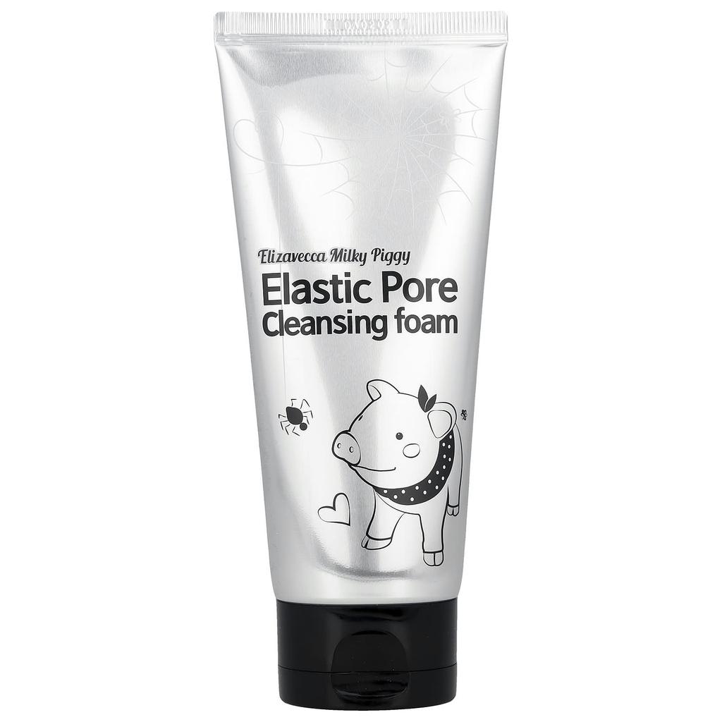 Elizavecca Milky Piggy, Elastic Pore Cleansing Foam, 120Ml(4.06Fl Oz)