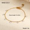 Hot-selling Color Zircon Series Stainless Steel Necklace  Fashionable French Exquisite Temperament Collarbone Chain 