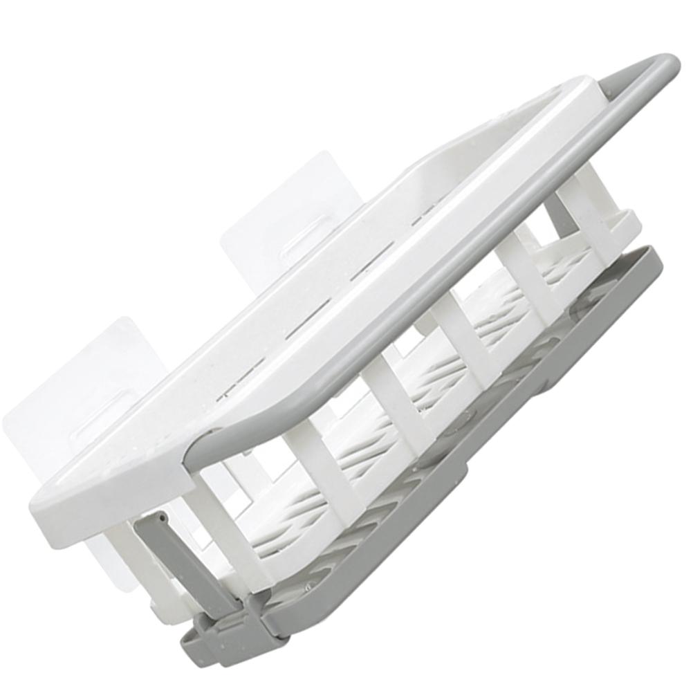 Shelf Kitchen Sponges Rag No Punching Holder Stand Abs Sink Organizer Rack Retractable
