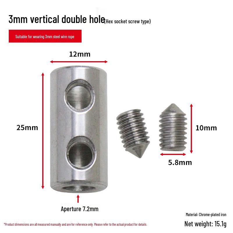 Steel Wire Rope Double Hole Locking Device