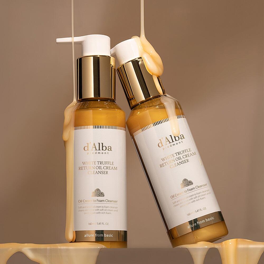 d'Alba Vegan Return Oil Cream Cleanser Deep Cleansing Makeup Melt 160ml Korean Skincare Sunscreen Remover