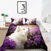 3D Pet Dog Pattern Bedding Set Home Decoration Gift for Boys and Girls Single Bed Double Bed Decoration