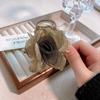 Korean Style Rose Shark Clip Cloth Flower Claw Clip Creative Simulation Flower Hair Claw  Women
