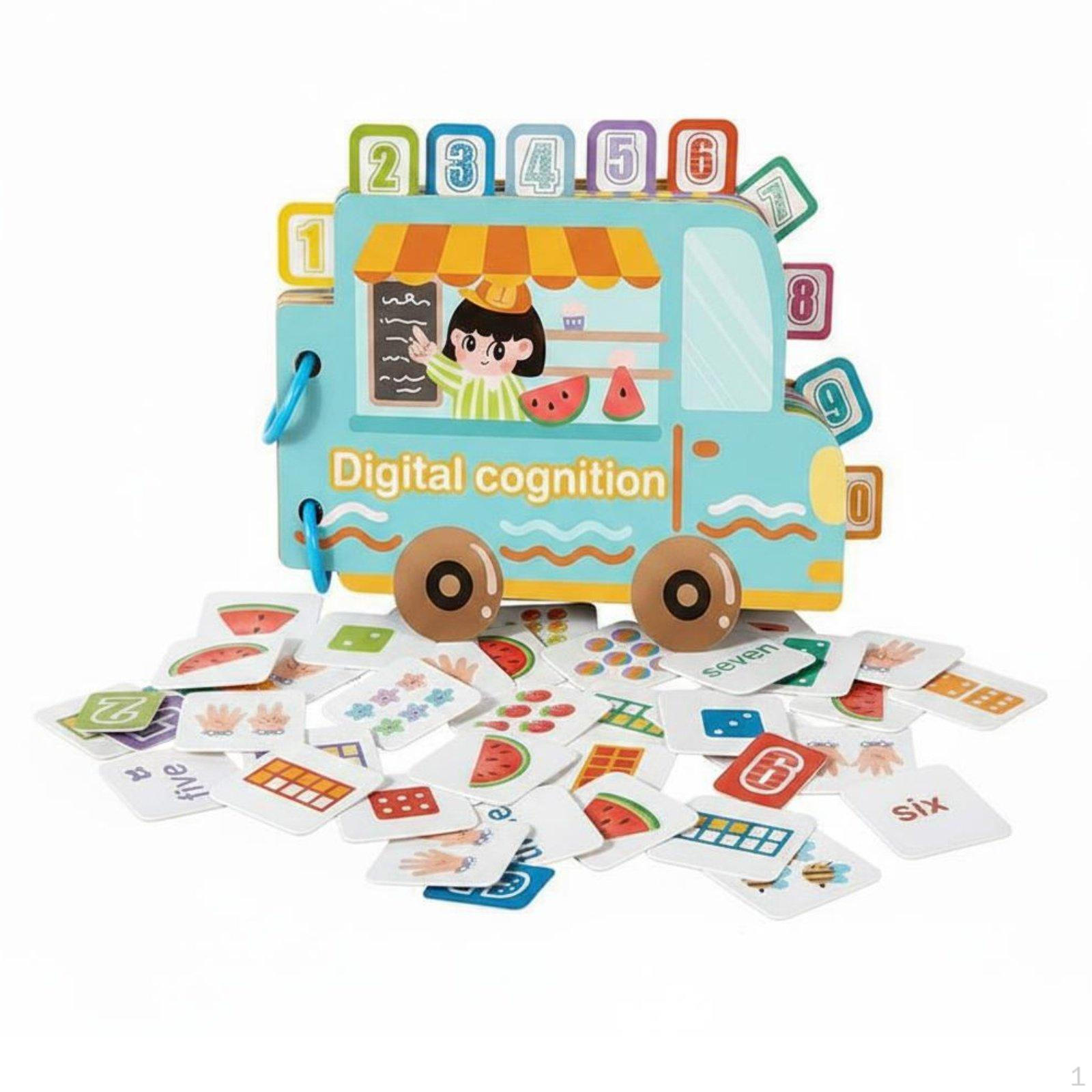 Reusable Sticker Book Educational Number Cognition Activity Develops HandsOn Ability