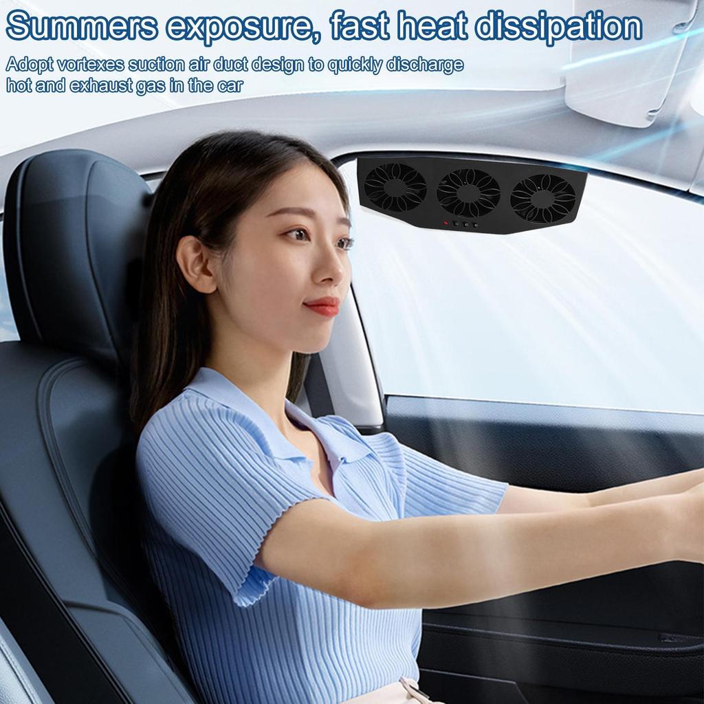 Neuer Auto Solar Abluftventilator Auto Luftzirkulation Kühlventilator Sommer Innenraum Kühlwerkzeug Fenster Abluftventilator Zubehör Dropship