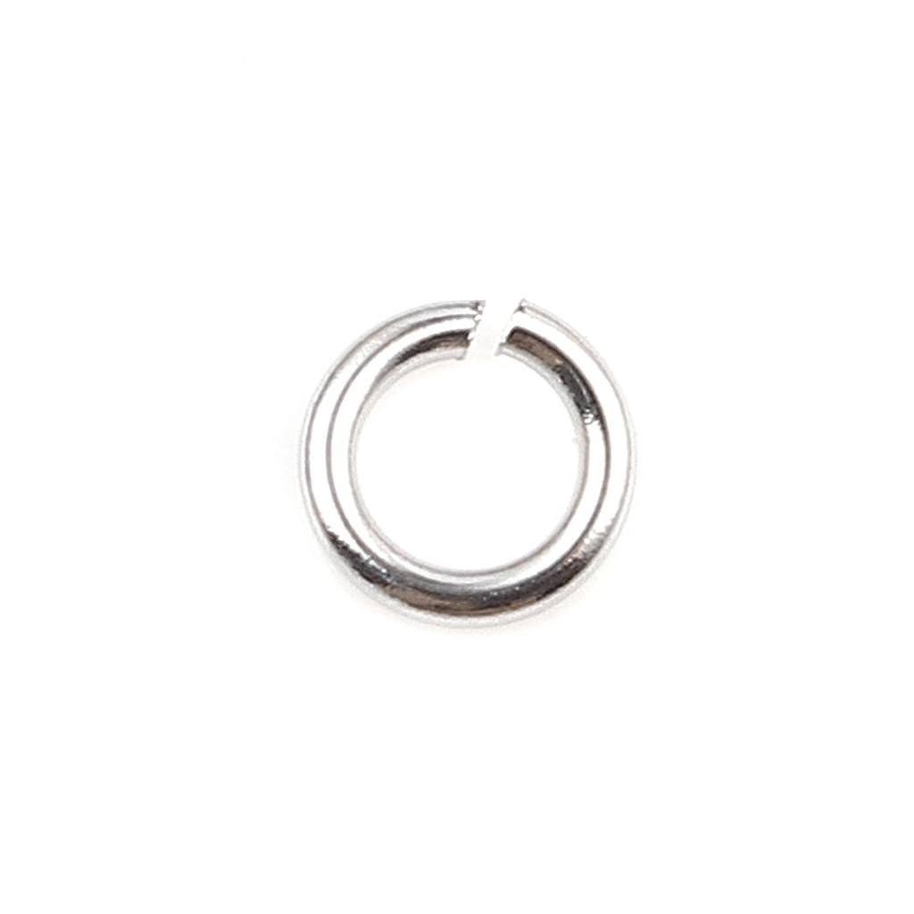 100pcs 0.5mm-1.8mm-4mm-16mm Stainless Steel Open Jump Rings Findings Round Silver Color DIY Making Keychain Necklace Jewelry