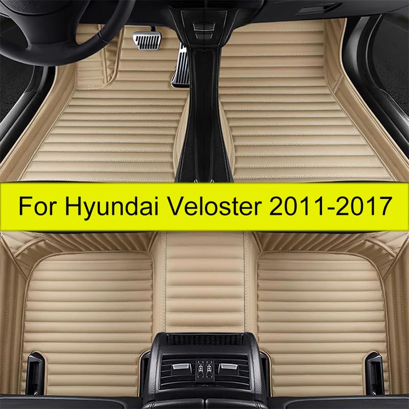 Car floor mats for Hyundai Veloster 2011 2012 2013 2014 2015 2016 2017  auto foot Pads automobile