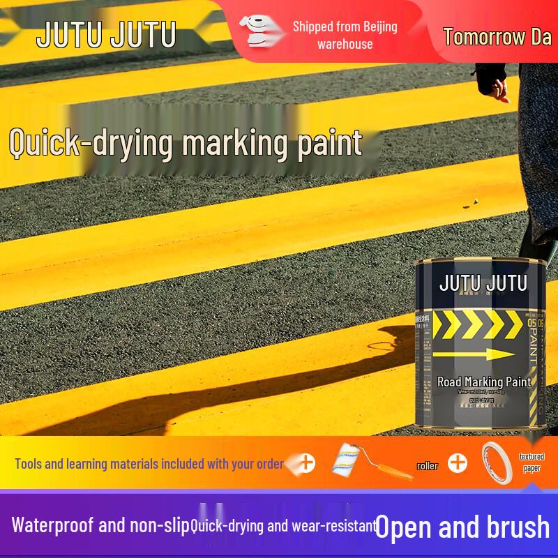 Jutu Quick-Dry Road & Parking Marking Paint 1KG